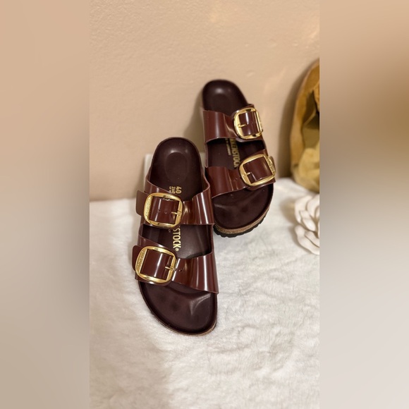 Birkenstock Shoes - Birkenstock Women's Two-Buckle Slide Sandals - Buckles